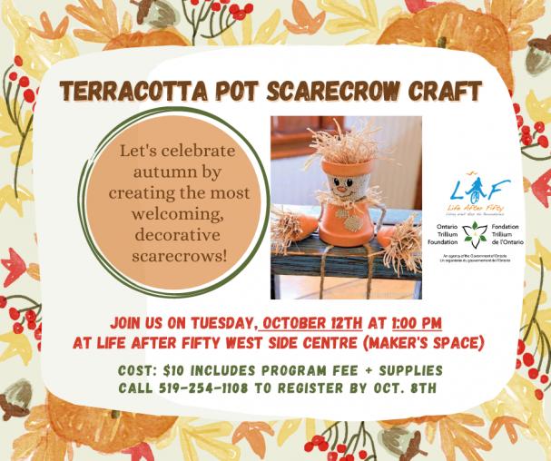 Terra Cotta Pot Scarecrow Craft